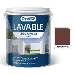 Lavable Exterior Rojo Borgoña 4 Tersuave