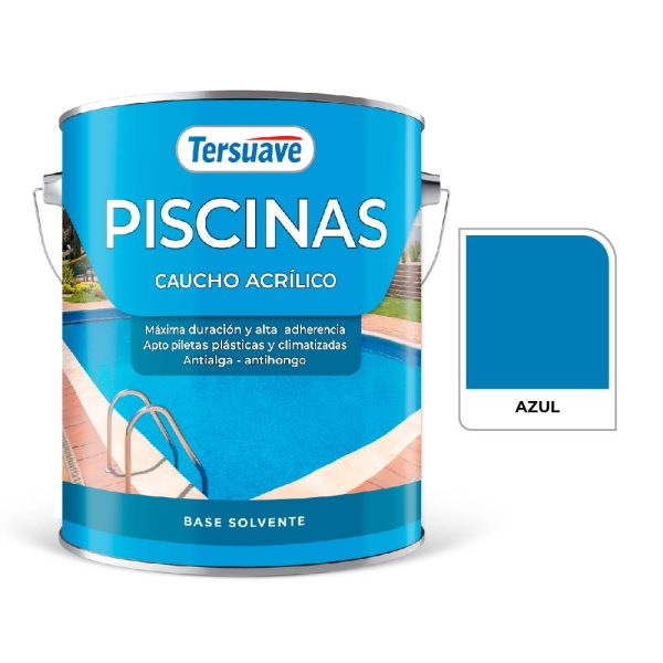 Piscinas Caucho Clorado 4l Azul Tersuave