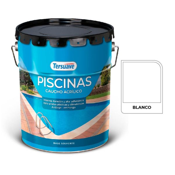 Piscinas Caucho Clorado 20l Blanco Tersuave