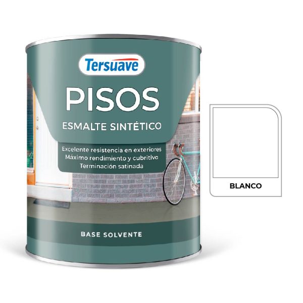 Esmalte Para Pisos Blanco 1 L Tersuave