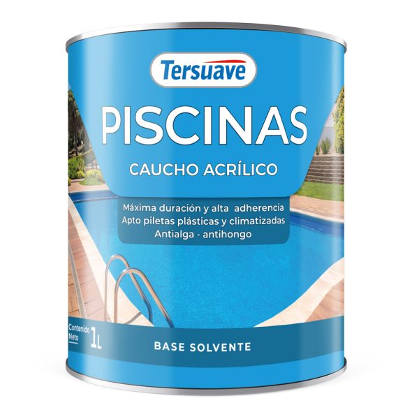 Piscinas Caucho Clorado 1L Celeste Tersuave