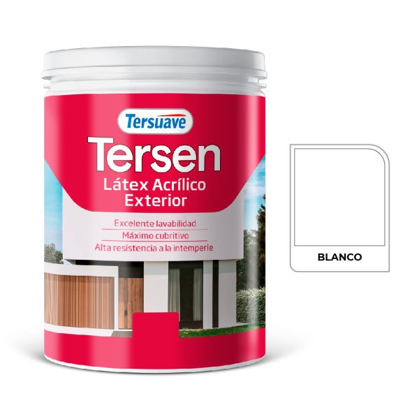 Tersen Latex Exterior Acrilico Blanco 1l. Tersuave
