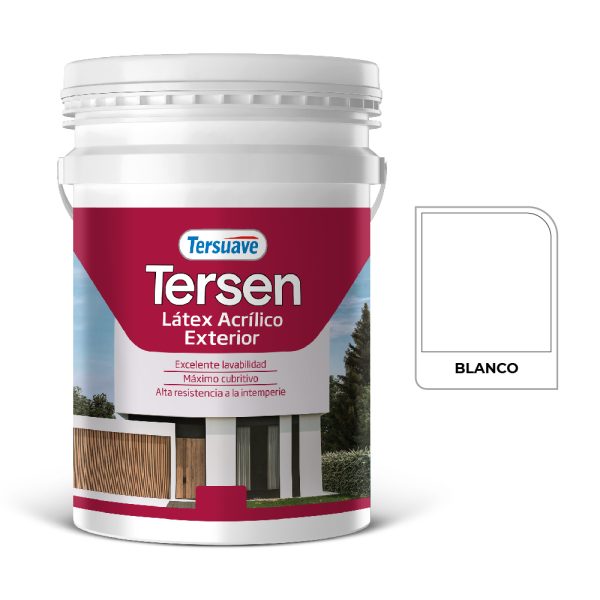 Tersen Latex Exterior Acrilico Blanco 20 L. Tersuave