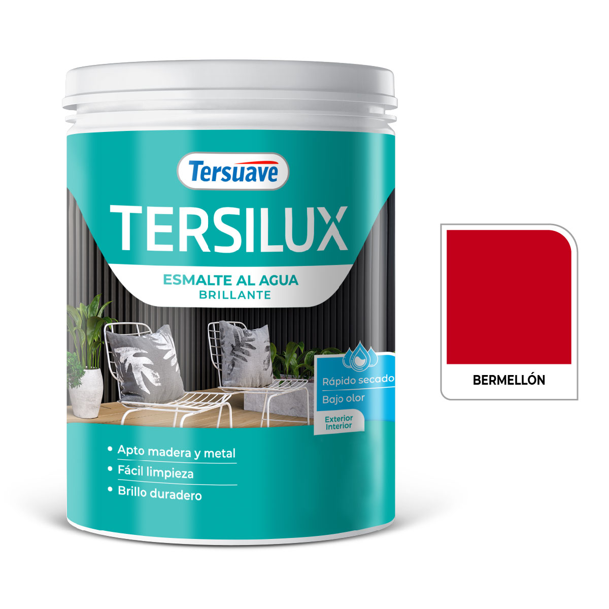 Esmalte Acuoso Bermellon 1L. Tersuave 1 Esmalte Acuoso Bermellon 1L. Tersuave