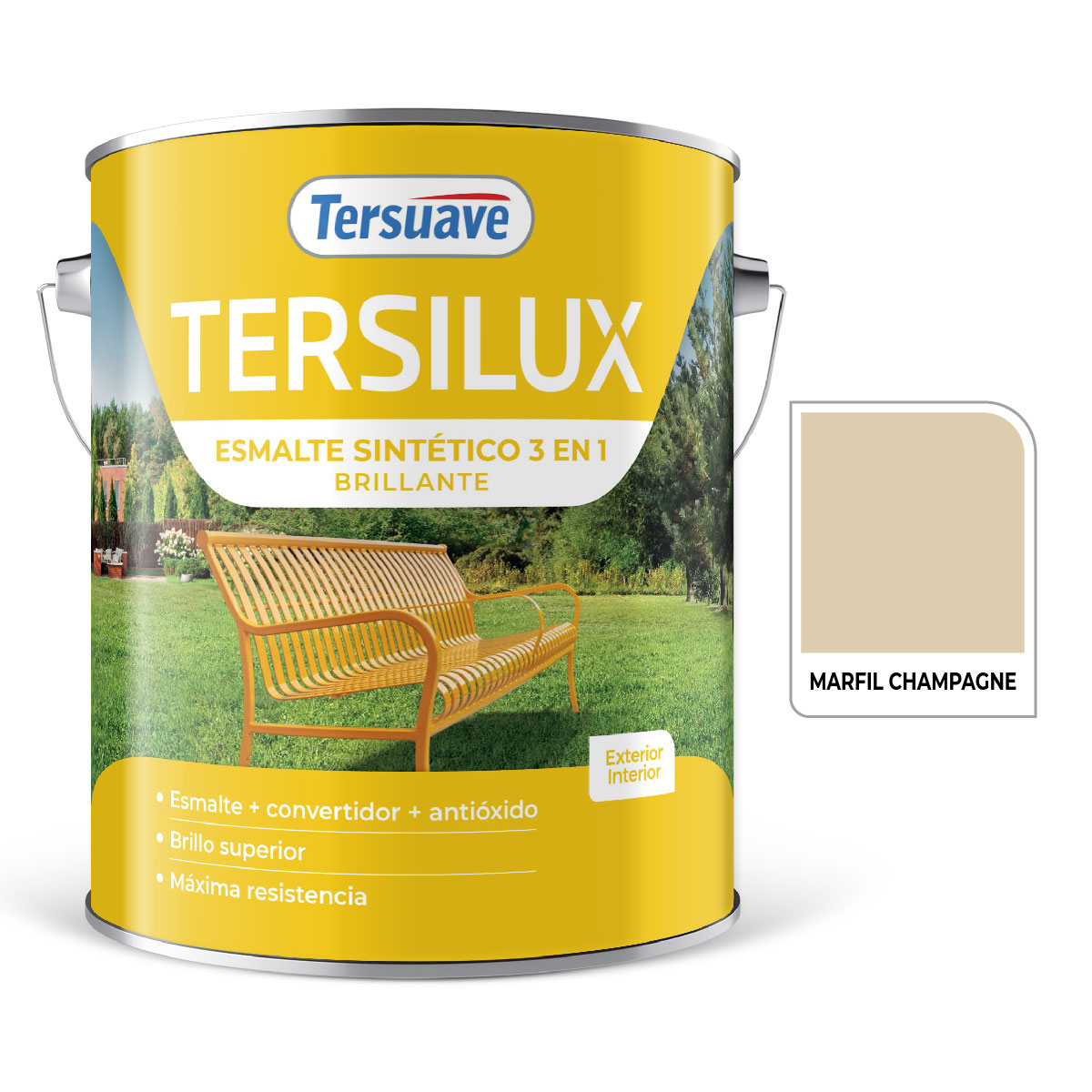 Esmalte Sintetico Marfil Champagne 4 L Tersuave 1 Esmalte Sintetico Marfil Champagne 4 L Tersuave