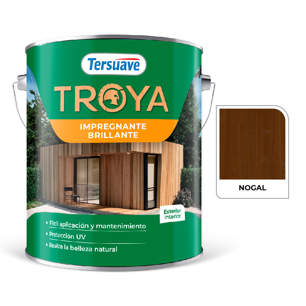Impregnante Para Madera Brillante Nogal 4 L Troya Tersuave 1 Impregnante Para Madera Brillante Nogal 4 L Troya Tersuave
