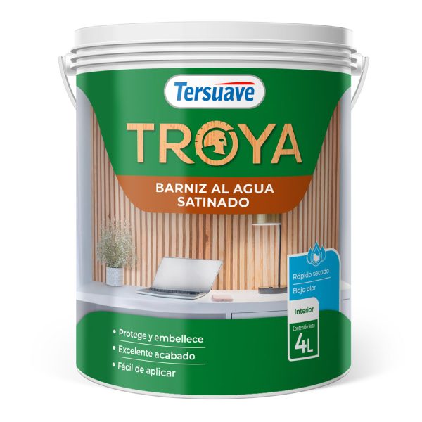 Barniz Acuoso Satinado 4L Tersuave