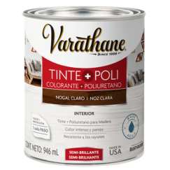 Tinte + Poliuretano Para Madera Nogal Claro 0.95 L Varathane