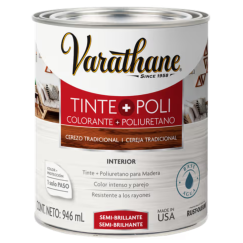 Tinte + Poliuretano Para Madera Cerezo Tradicional 0.95 L Varathane