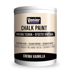 Pintura Tizada Chalk Paint Crema Vainilla 1 Lt. Venier