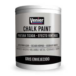 Pintura Tizada Chalk Paint Gris Envejecido 1 Lt. Venier