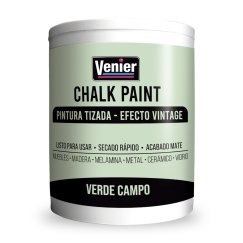 Pintura Tizada Chalk Paint Verde Campo 1 Lt. Venier