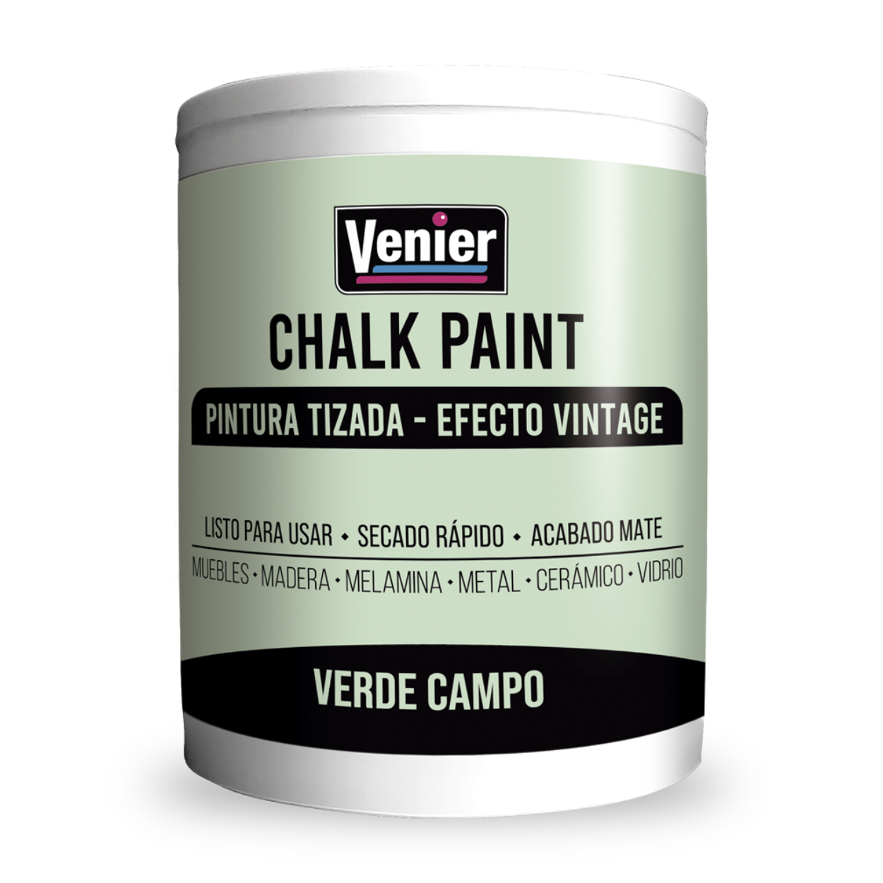 Pintura Tizada Chalk Paint Verde Campo 1 Lt. Venier 1 Pintura Tizada Chalk Paint Verde Campo 1 Lt. Venier