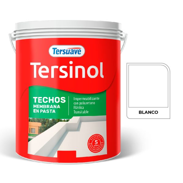 Impermeabilizante Para Techos Tersinol Blanco 4 Lt Tersuave