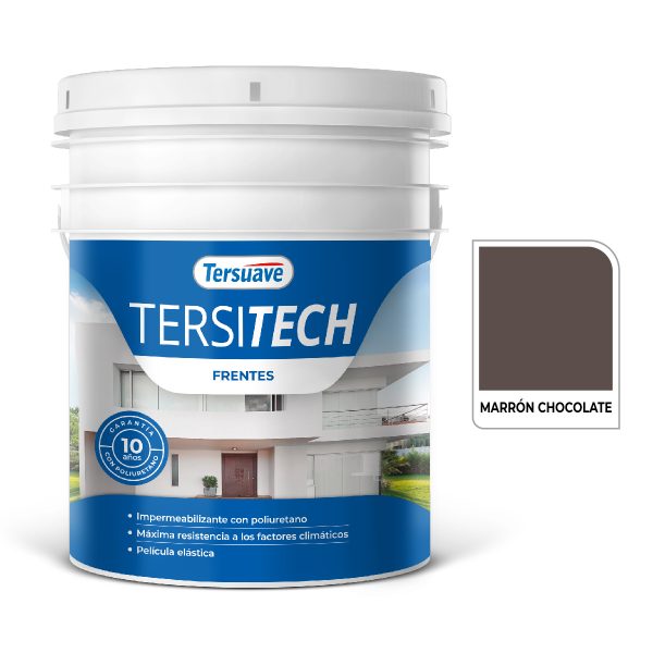 Impermeabilizante Tersitech Frentes Marrón Chocolate 10 L Tersuave