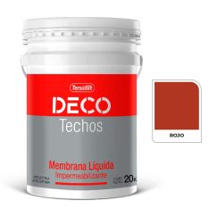 Deco Techos 20 Lt Rojo   Tersuave