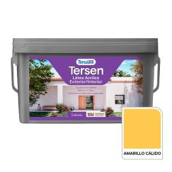 Látex Tersen Acrilico Ext/Int Amarillo Calido 4L. Tersuave