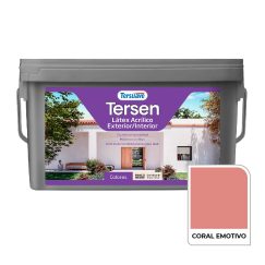 Látex Tersen Acrilico Ext/Int Coral Emotivo 4L. Tersuave