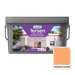 Látex Tersen Acrilico Ext/Int Naranja Alegre 4L. Tersuave