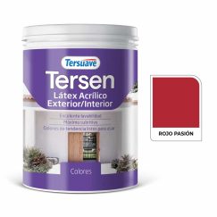 Latex Tersen Int/ext. 1l. Rojo Pasión Tersuave