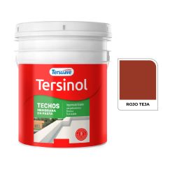 Impermeabilizante Para Techos Tersinol Rojo 10 Lt Tersuave
