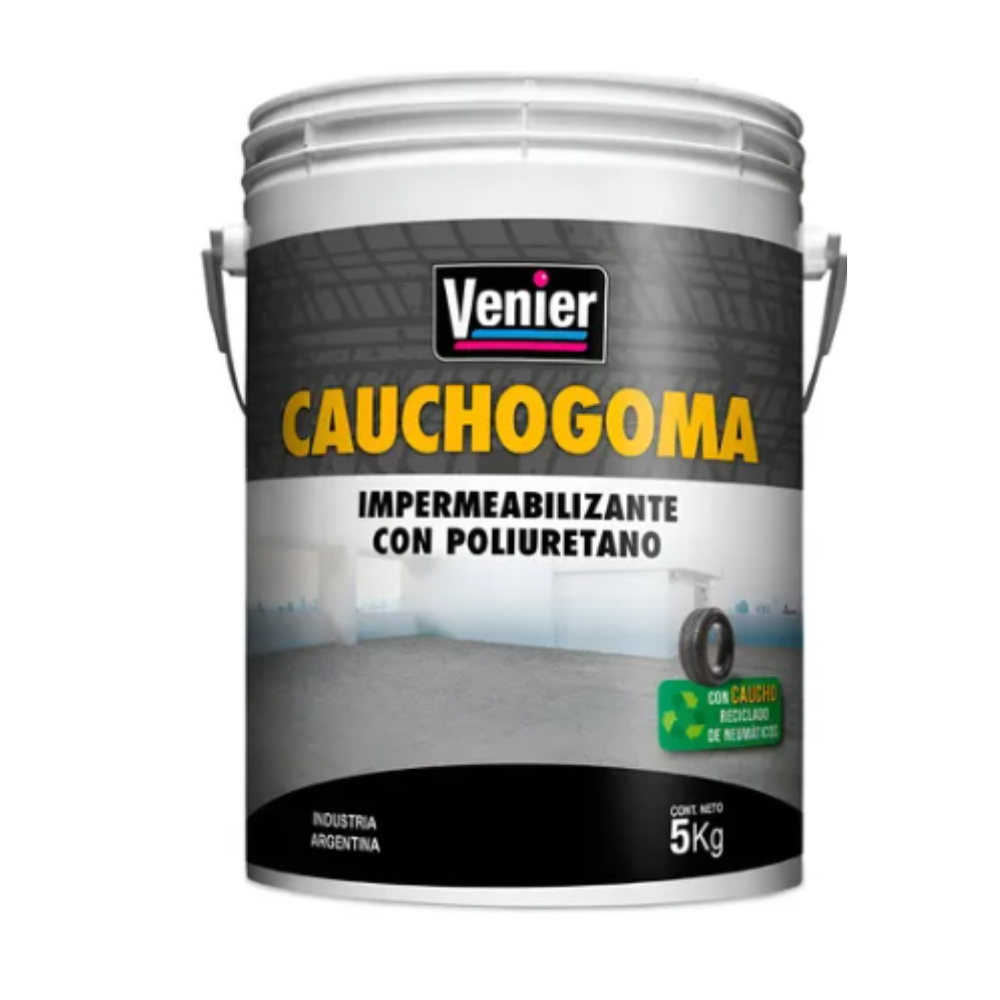 Caucho goma Impermeabilizante Gris x 5 Kg Venier 1 Caucho goma Impermeabilizante Gris x 5 Kg Venier
