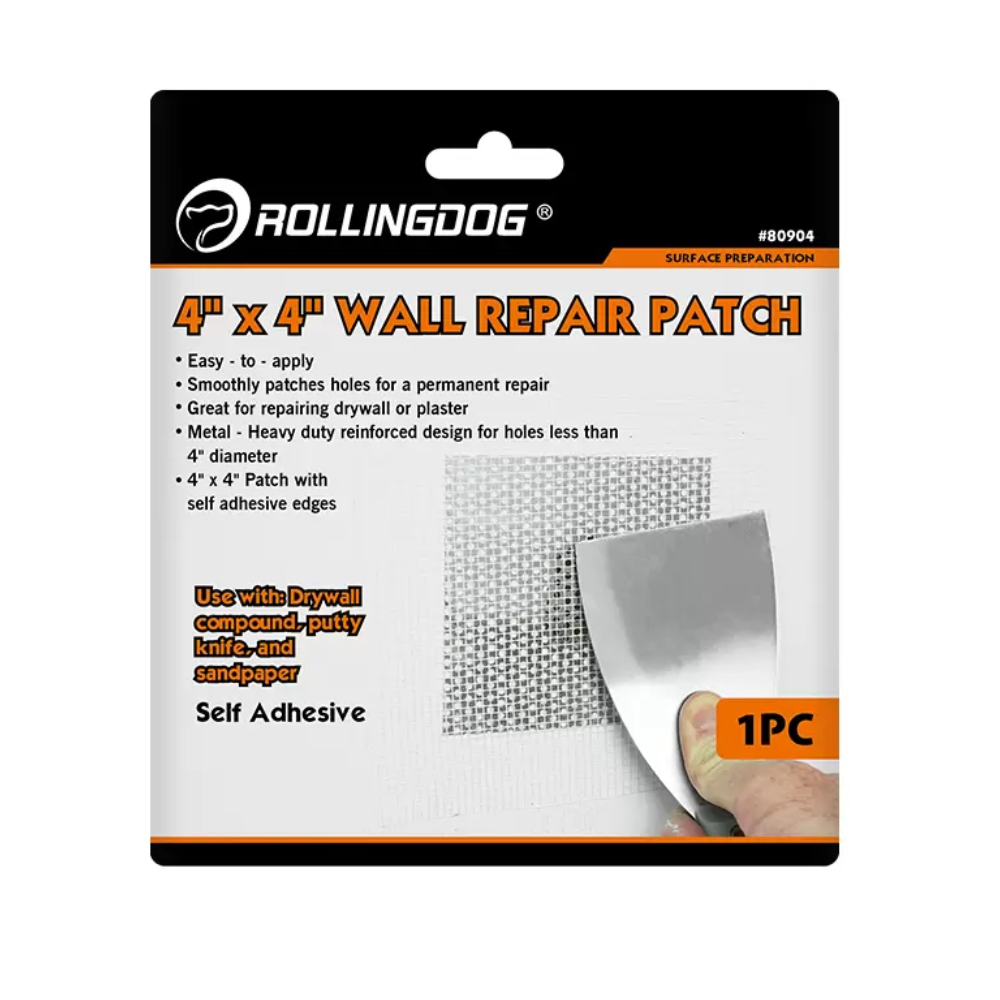 Parche Reparador De Paredes 10 x 10cm Rollingdog 1 Parche Reparador De Paredes 10 x 10cm Rollingdog